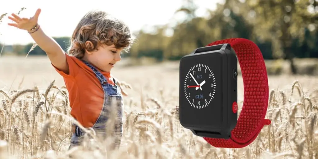 Anio 5 Kinder Smartwatch mit spielendem Kind Kinderuhr Kinder-Smartwatch