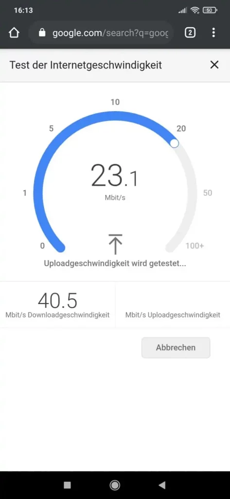 Speedtest: Mach den Google Speedvergleich und teste Deine Internetverbindung (DSL, Kabel oder Mobilfunk) 4