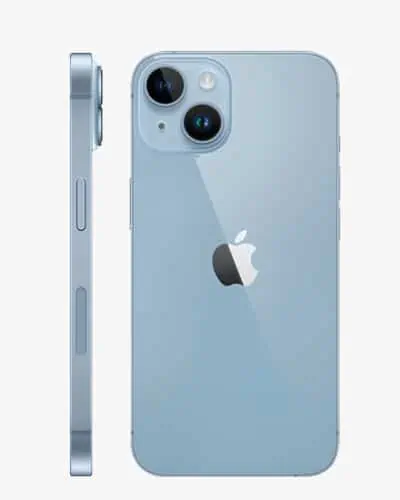 Ein Bild des Apple iPhone 14 in blau